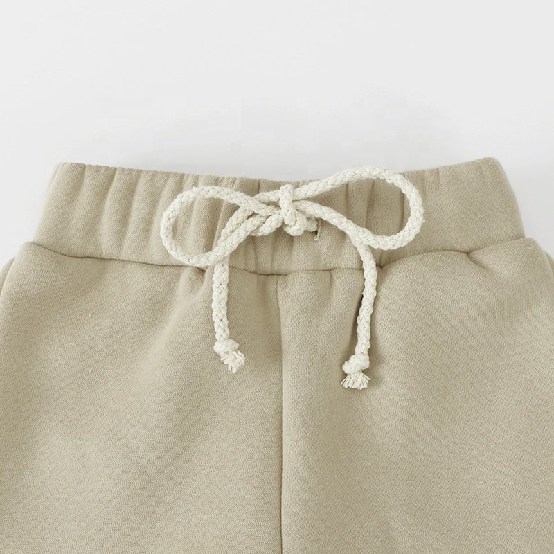 High Quality Custom Color Winter Wear Children Hoodies And Pants With Elastic Waist Clothing Set For Babies