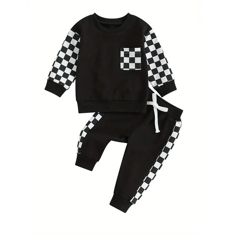 Bamboo cotton kids sweatsuit sets children's tracksuits kids Boys clothing sets custom jogger set kids children's clothes
