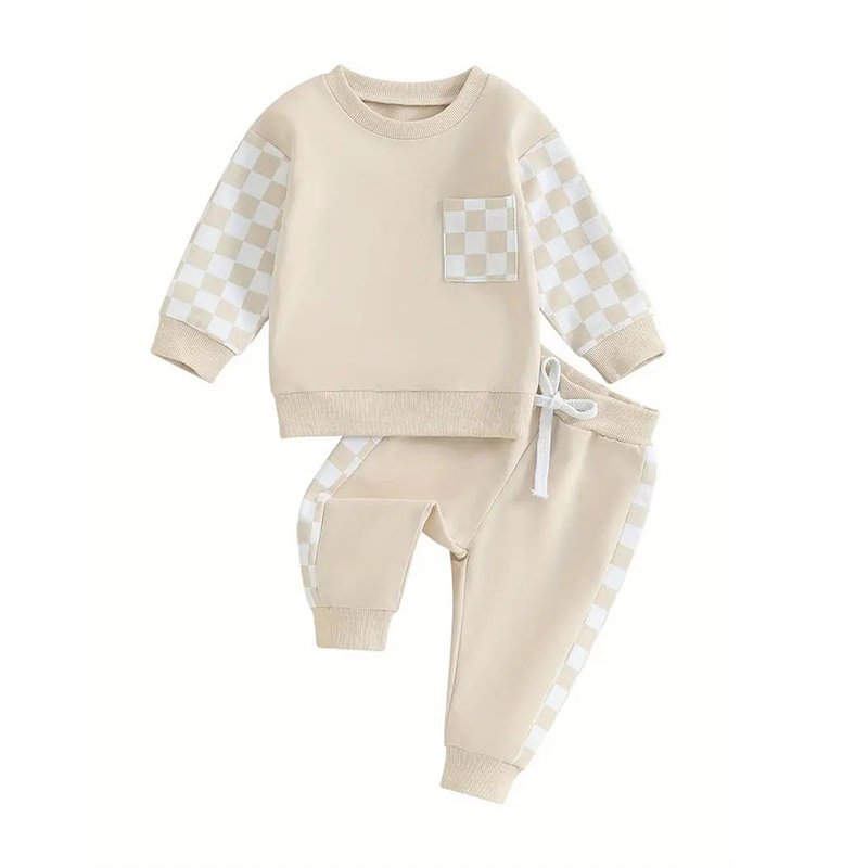 Bamboo cotton kids sweatsuit sets children's tracksuits kids Boys clothing sets custom jogger set kids children's clothes