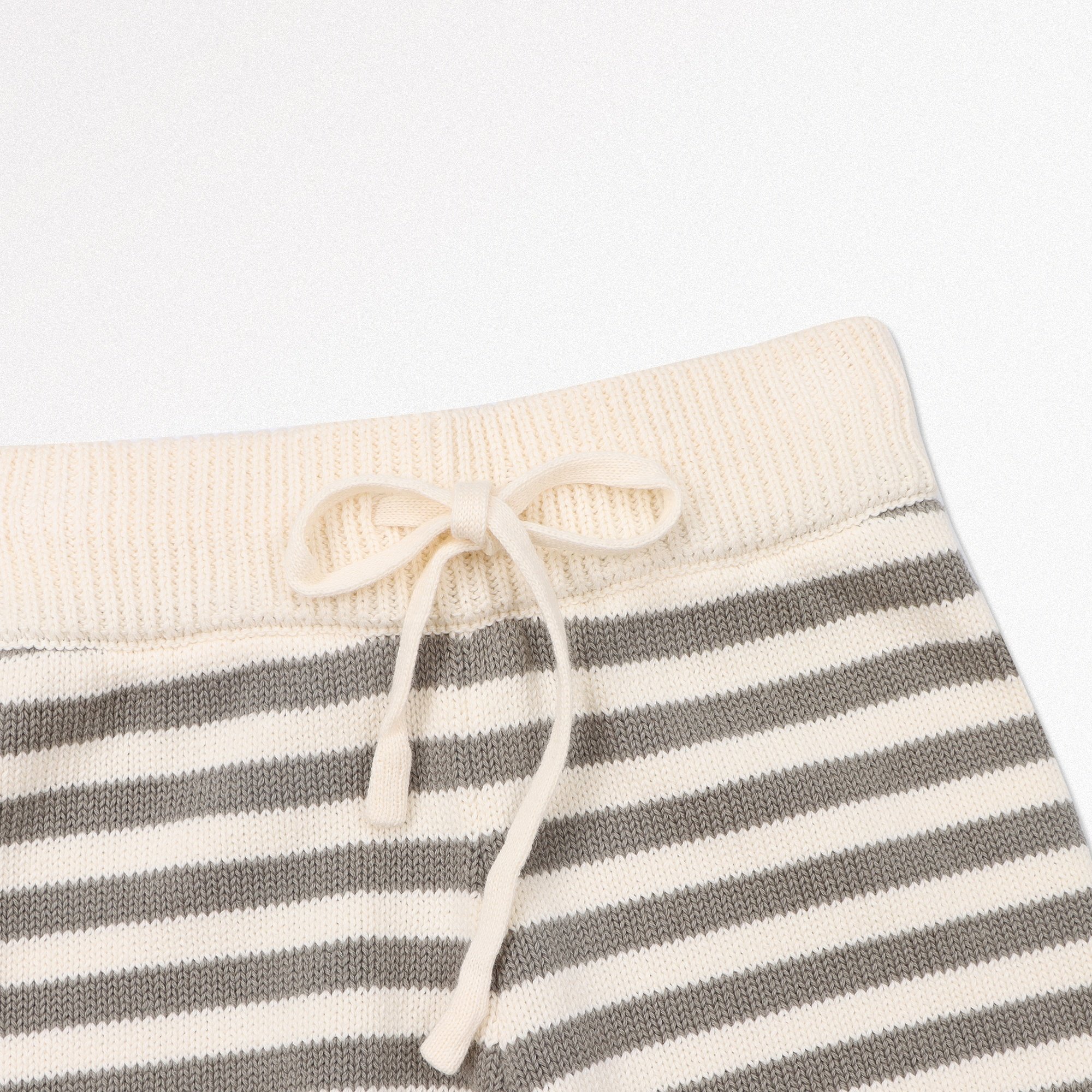 Baby Sweaters Dropped Shoulder Baby Boys Clothing Set 100% Cotton Knitted Sweater Shorts Sleeves Striped Kids Clothes Set