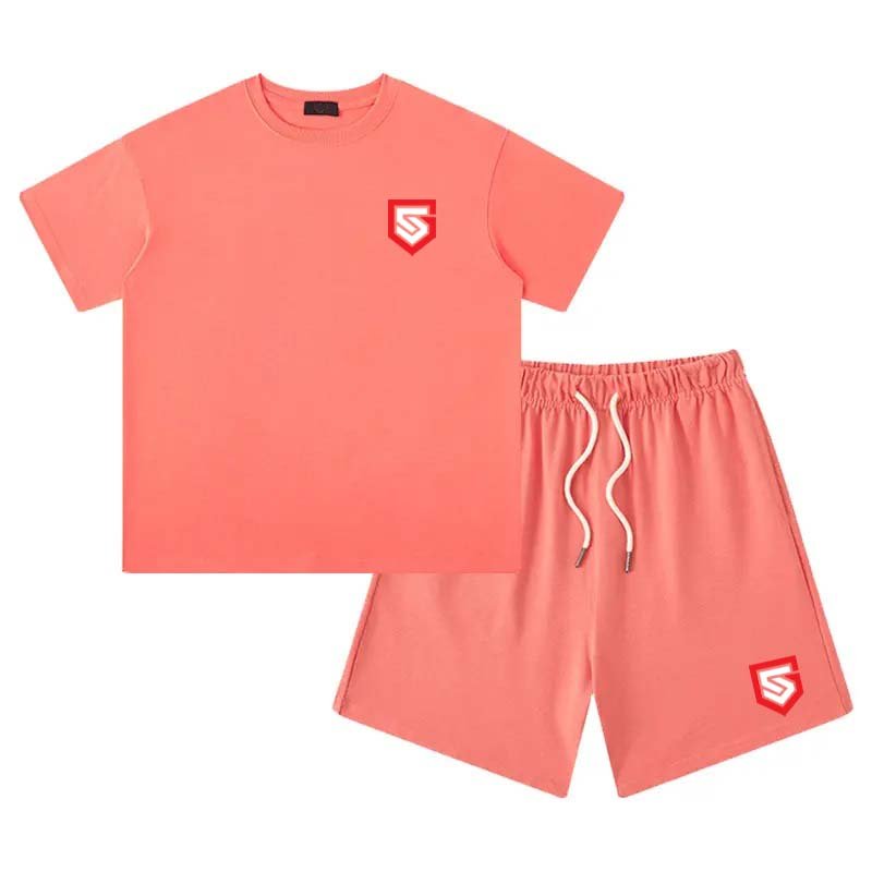 Children's Clothing Kids Boys Summer Casual Outfit Short-sleeved Plain Clothes bulk 2 pieces set