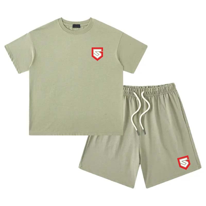 Children's Clothing Kids Boys Summer Casual Outfit Short-sleeved Plain Clothes bulk 2 pieces set