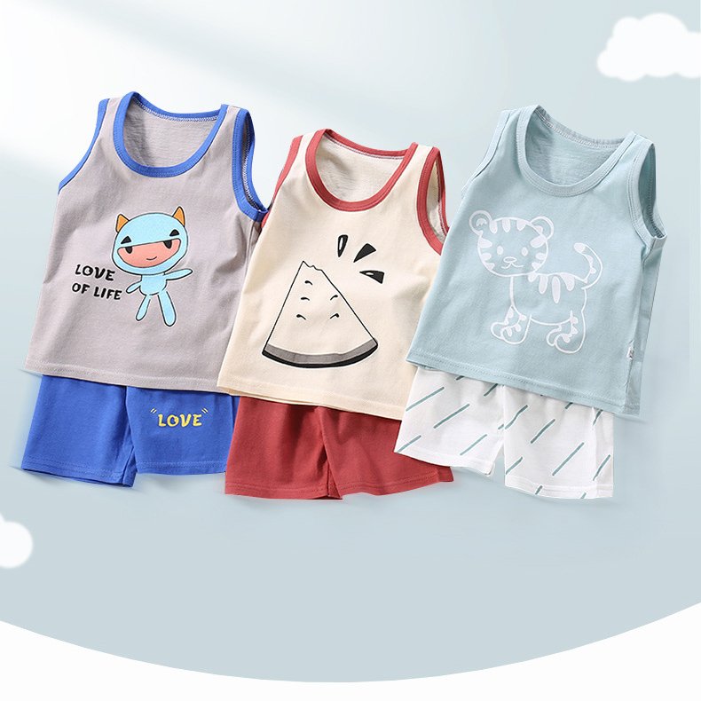 Boy Clothing Sets 2pcs T-shirt Short sleeve cotton set for boys