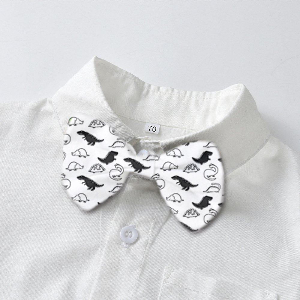 Boutique Custom Baby Boy Formal Suits Clothes Boys Gentleman Long Sleeve Shirt Tie Vest Trousers Set Kids Birthday Party Dressy