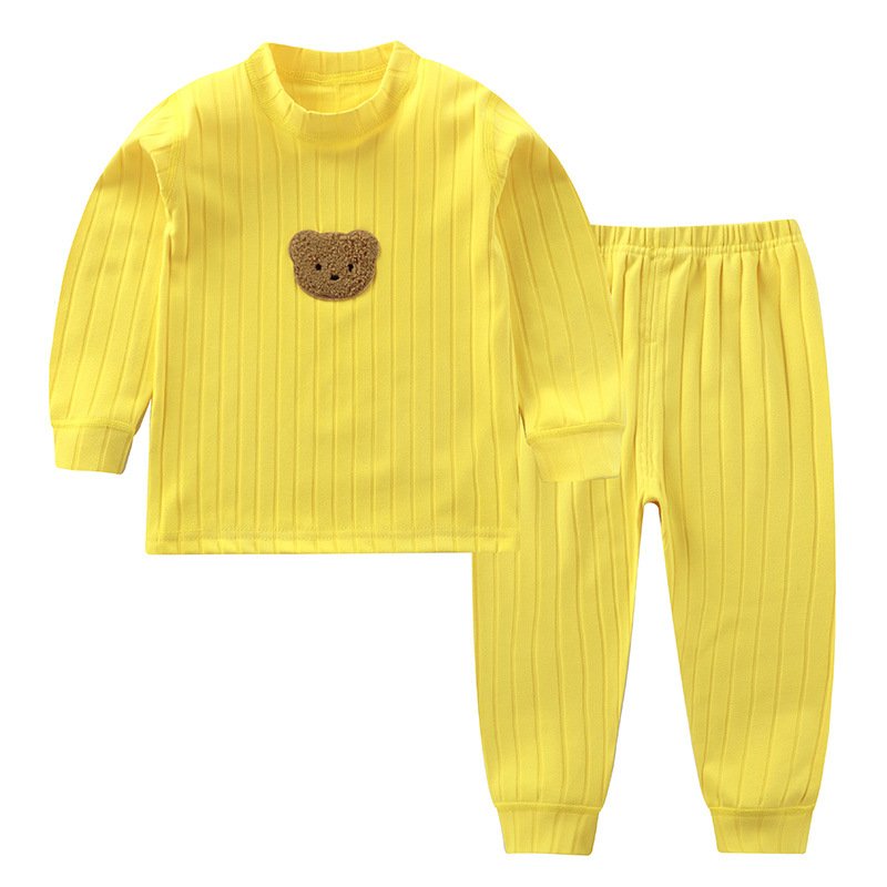 Wholesale of children's plush warm home clothing sets