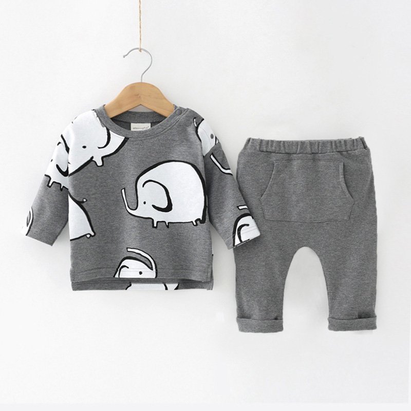 Boys Baby Clothing Sets Baby clothes Bodysuit+Hat+Pant 3pcs Cartoon Pattern Boy Clothing Set Cute Animal Newborn Baby Clothes