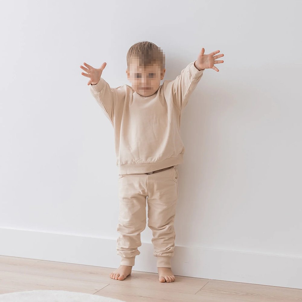 Organic cotton toddler boys clothing sets kids sweatsuit jogger sets custom children tracksuits streetwear kids sweatshirt set