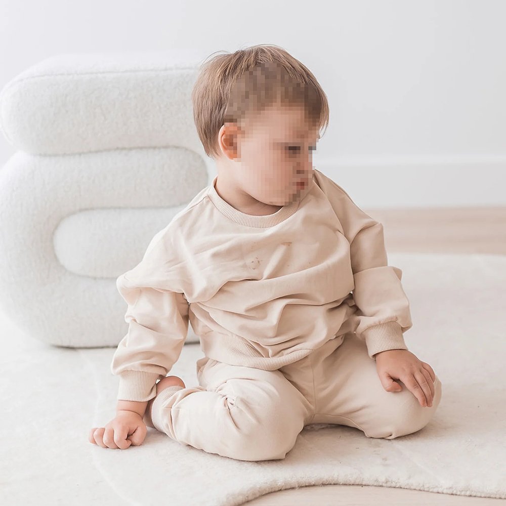 Organic cotton toddler boys clothing sets kids sweatsuit jogger sets custom children tracksuits streetwear kids sweatshirt set