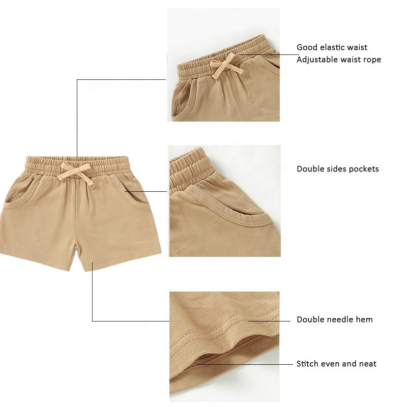 New Organic Cotton Short Sleeve Top and Pants Baby Girls Suit Boys Summer Clothes Set