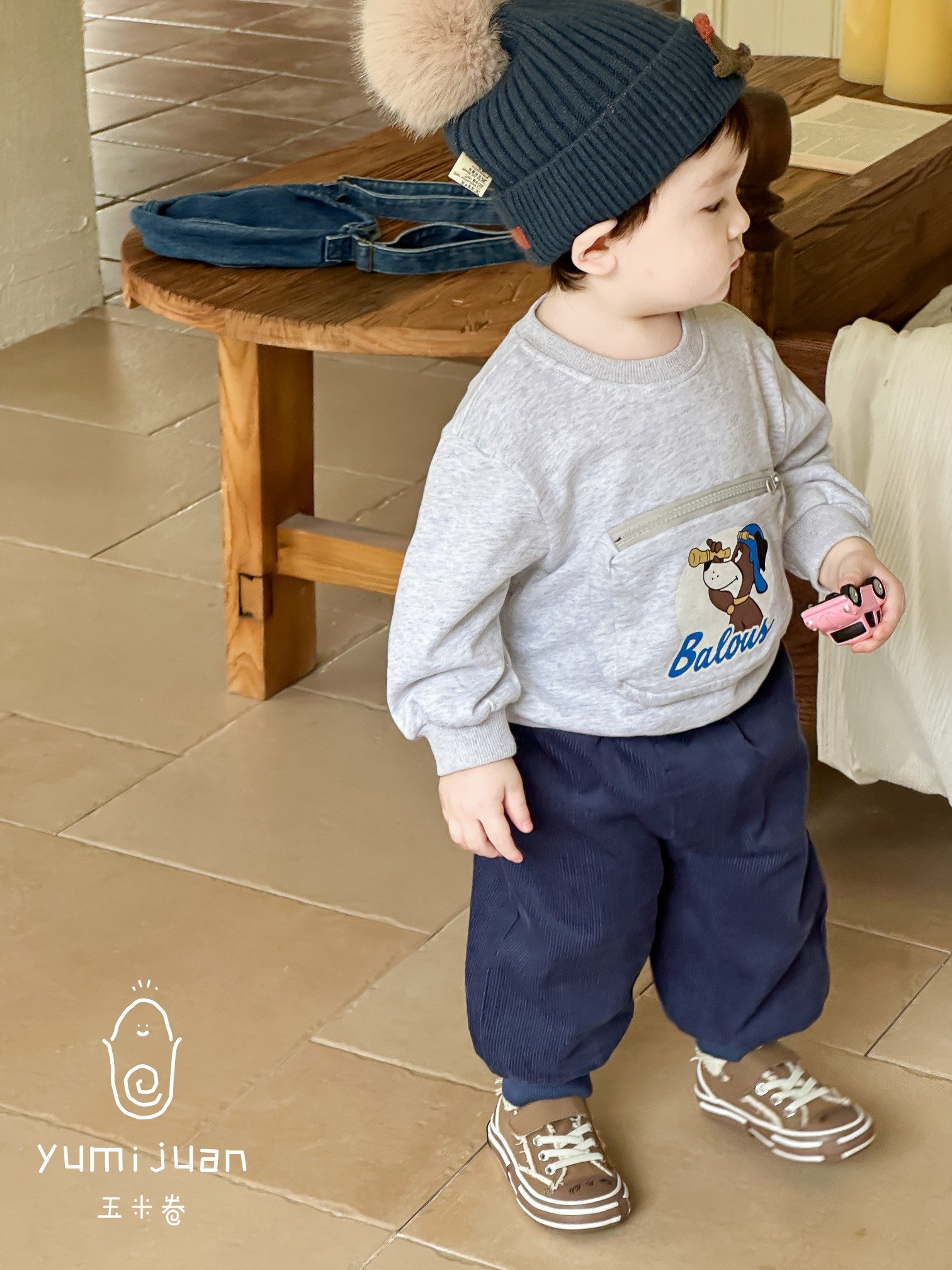 2024 Fashion Long-sleeved Set Handsome Kids Baby Boys Cartoon Casual Two Piece Sports Clothing Sets