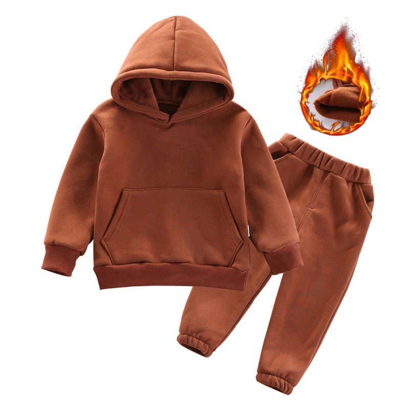 Custom Factory Infant Baby Clothes 2 Piece Toddler Kids Unisex Hoodie And Jogger Set Sweatpants Kids Tracksuits Sweatsuit Sets