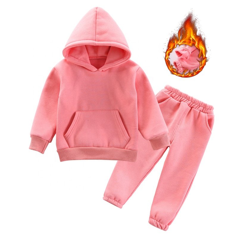 Custom Factory Infant Baby Clothes 2 Piece Toddler Kids Unisex Hoodie And Jogger Set Sweatpants Kids Tracksuits Sweatsuit Sets