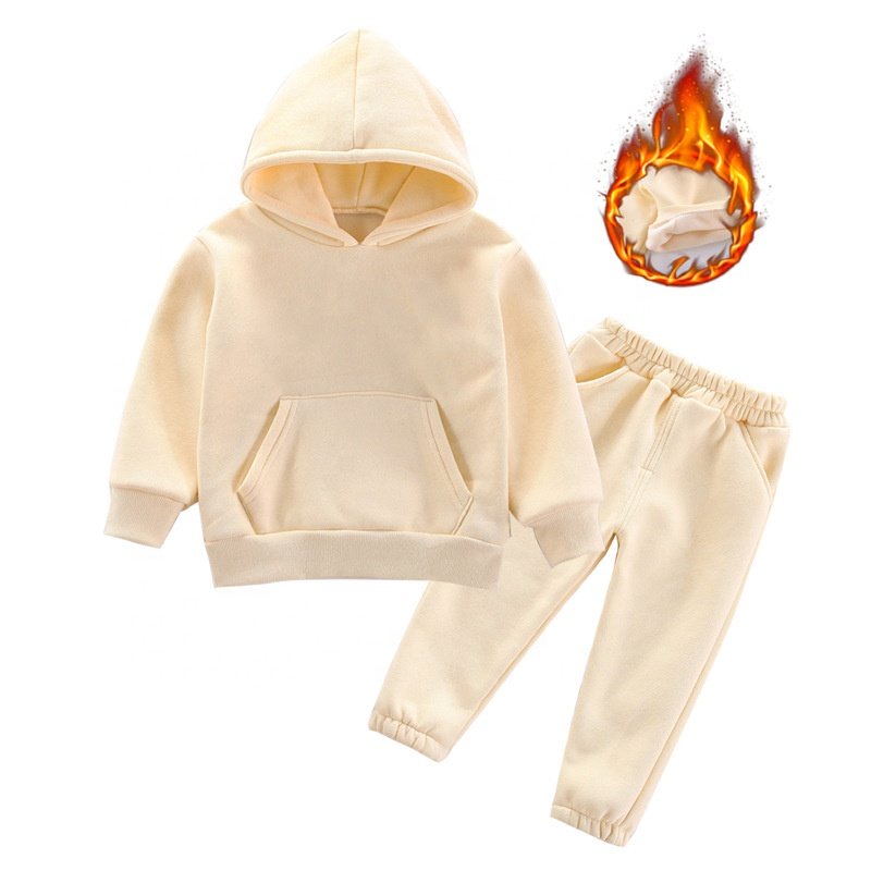 Custom Factory Infant Baby Clothes 2 Piece Toddler Kids Unisex Hoodie And Jogger Set Sweatpants Kids Tracksuits Sweatsuit Sets