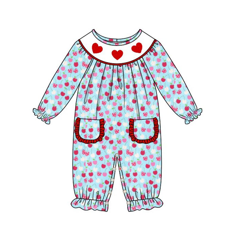 Wholesale Smocked boy set suit girl dress Embroidered baby boys' clothing sets customized