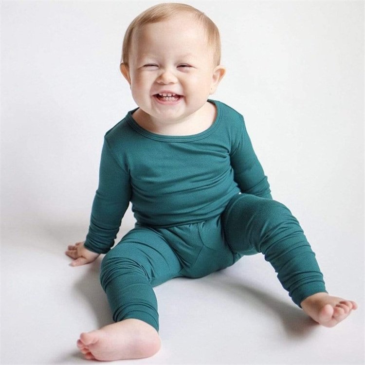 Summer Comfortable Bamboo Spandex Kids Pajamas Baby Boy Girl Clothing Two-Piece Sets Baby Clothes