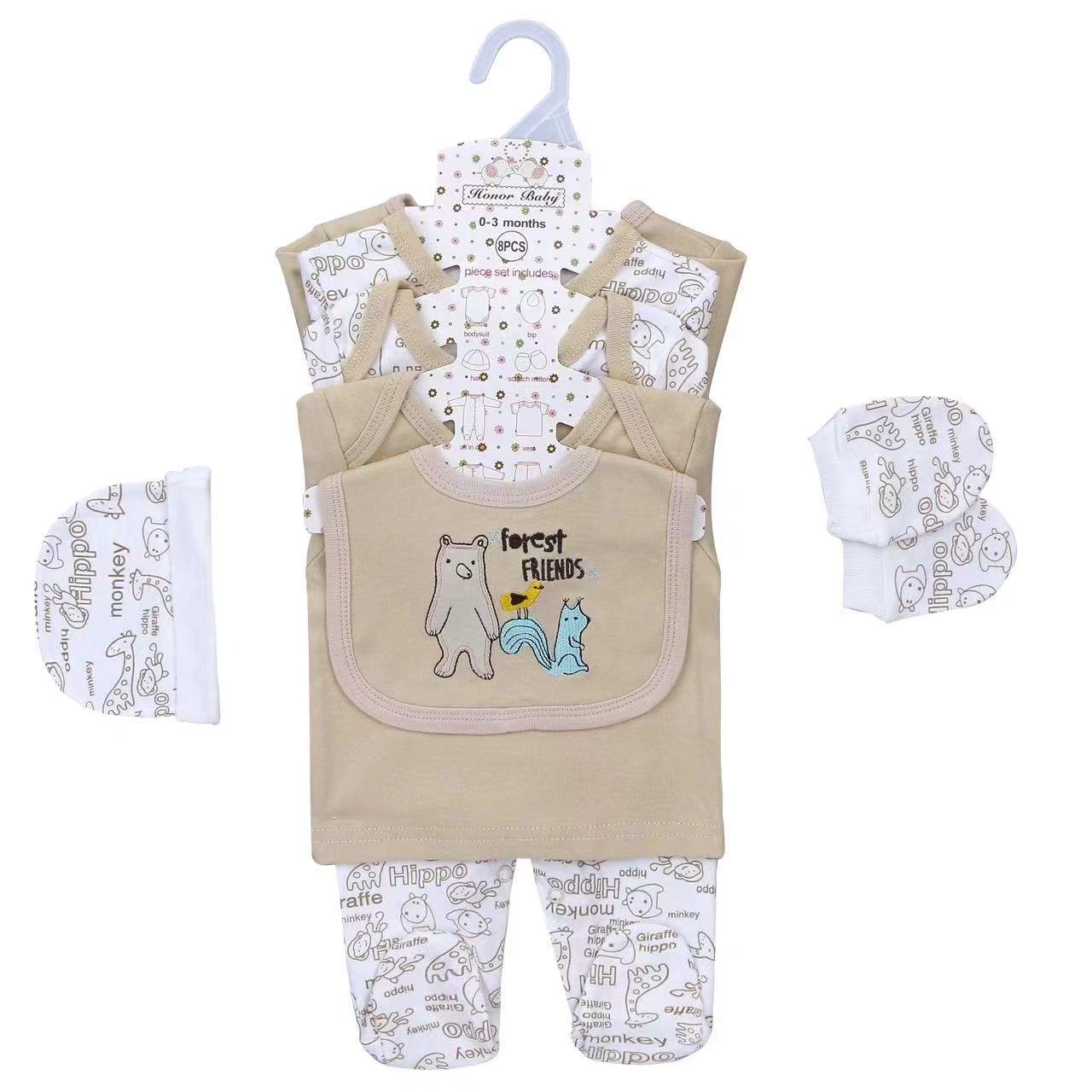 Wholesale Cotton New Born Clothing Sets Baby Girl Clothes 0-3 Month Baby Boy Clothes Baby Clothes For Newborn