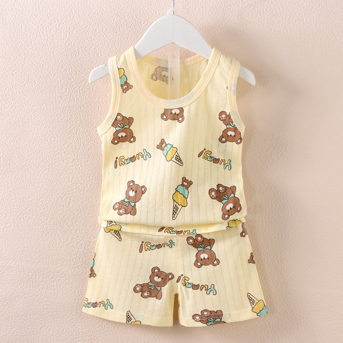 Children's vest shorts set Summer sleeveless Shirt Short Newborn Baby Clothes For kids Boy girl