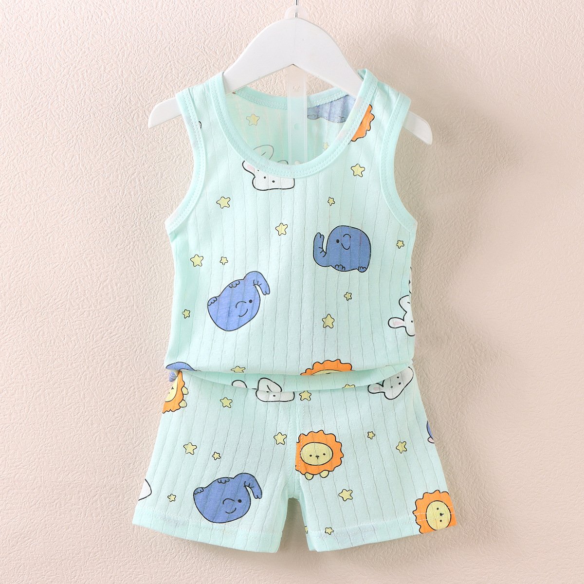 Children's vest shorts set Summer sleeveless Shirt Short Newborn Baby Clothes For kids Boy girl