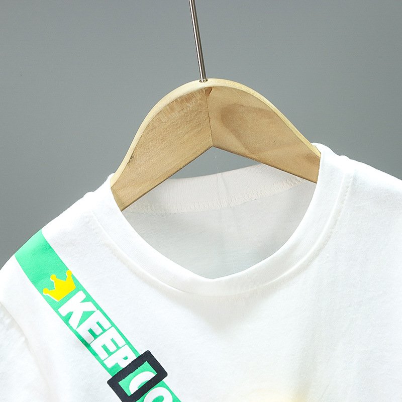 2024 Factory New Designs Wholesale Summer Clothes for Children Short Sleeve Cartoon Fashion Kids Clothing