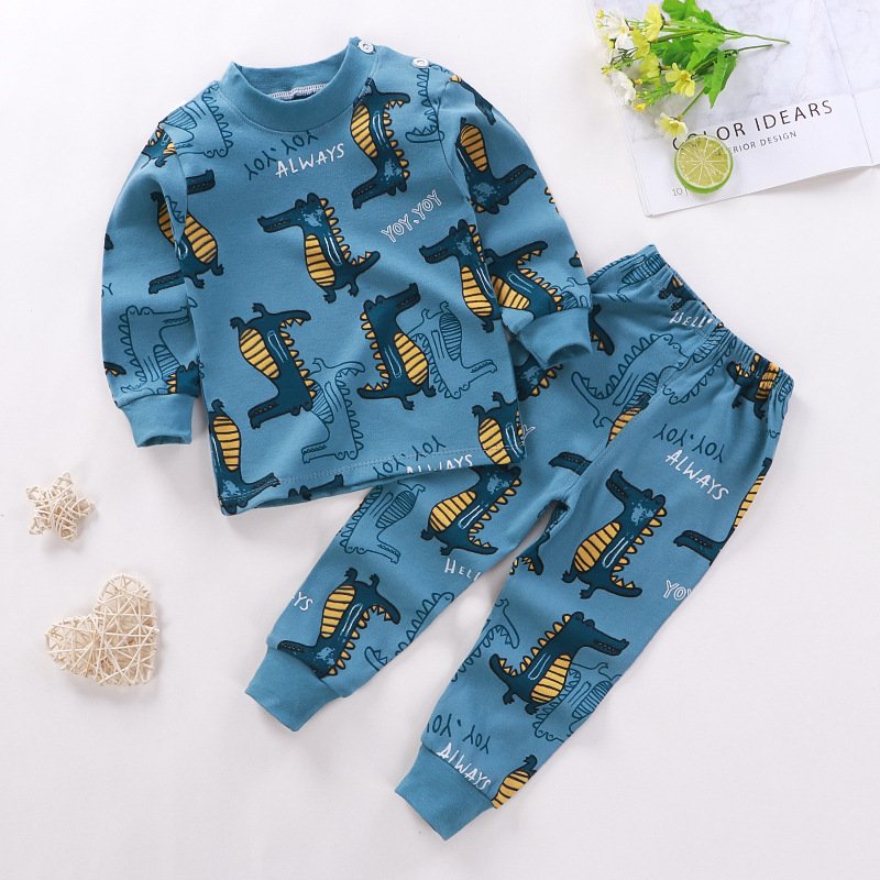 New Children's Cotton Underwear Set Boys Girls Infant Pajamas Home Clothing Wholesale
