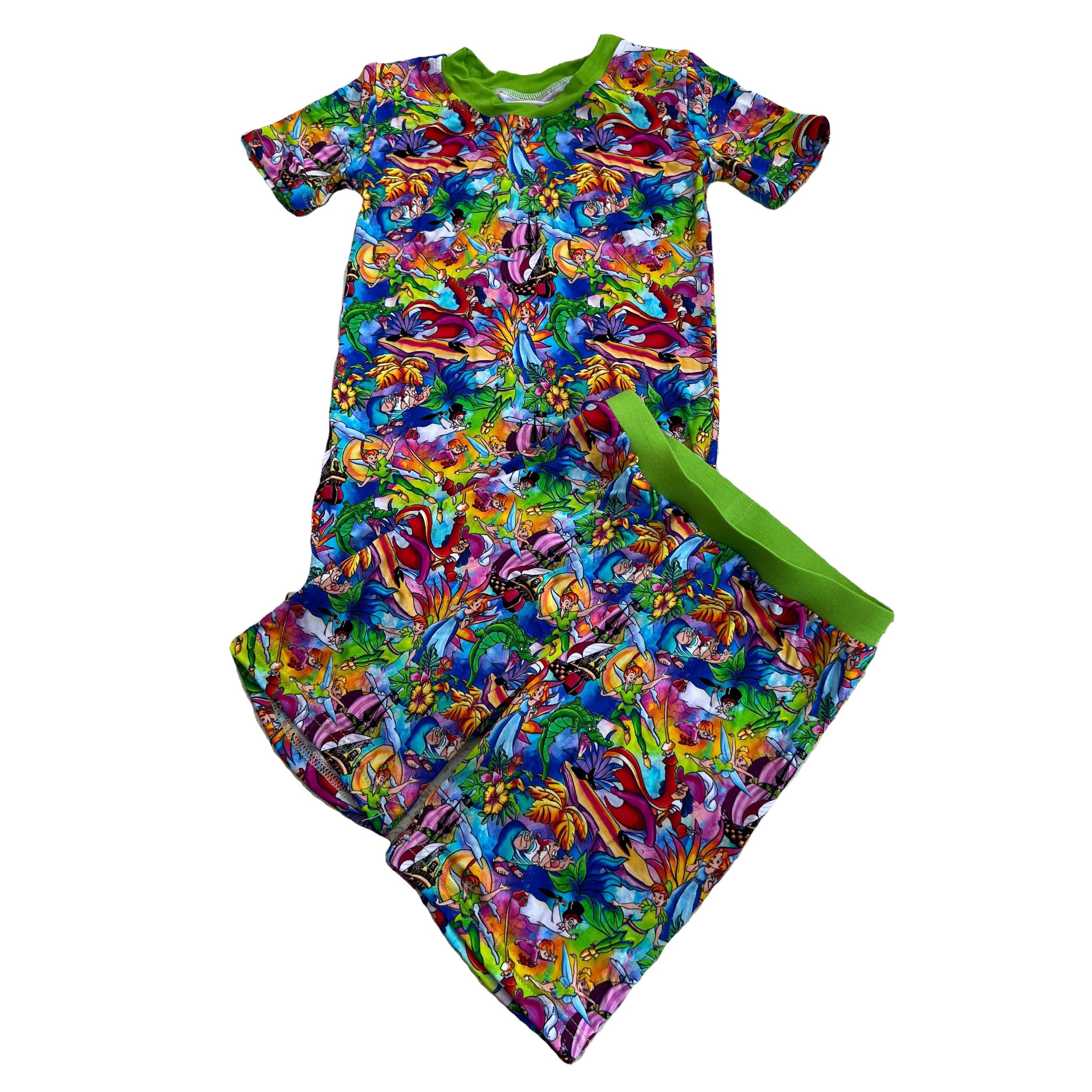 On Sale RTS Baby Infant Boys Bamboo Clothing Set Kids Racing Car Printed Pajamas Short Set Soft Breathable