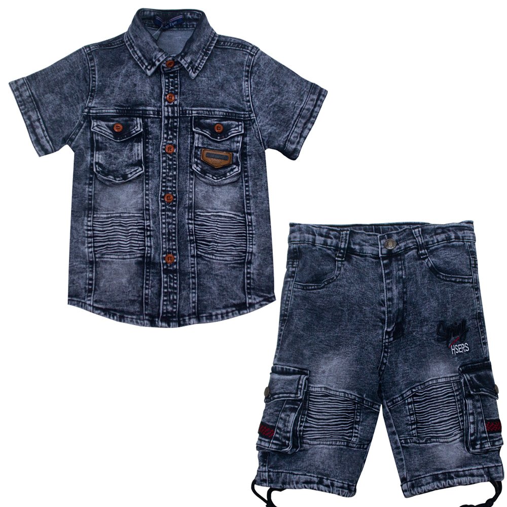 Boutique Wholesale Fashionable kids wear Boys short-sleeved two piece sets kid clothing boy