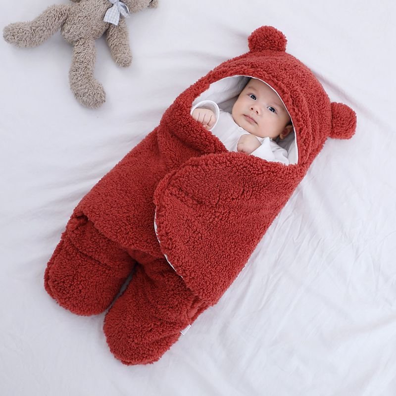 Winter Newborn Baby Blanket boy Girl Sleeping Bag Warm Baby Wrap Blanket Clothes Newborn Baby Blanket