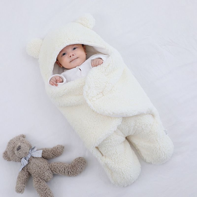 Winter Newborn Baby Blanket boy Girl Sleeping Bag Warm Baby Wrap Blanket Clothes Newborn Baby Blanket