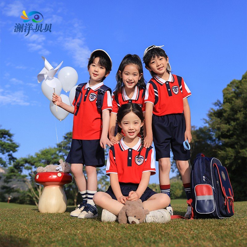 Summer School Uniform set Primary And Secondary School Students Class Sports Performance Uniform Kindergarten Uniform