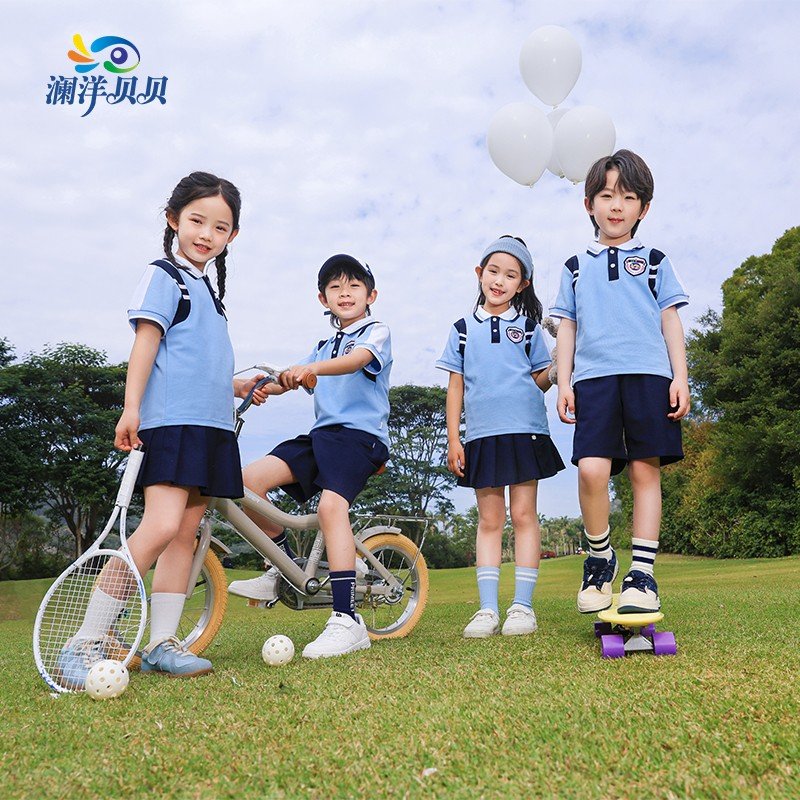 Summer School Uniform set Primary And Secondary School Students Class Sports Performance Uniform Kindergarten Uniform