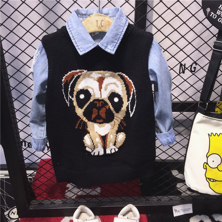 2020 New Arrival Boys' Casual Children's Clothing Set Stylish Korean Version Vest Three-Piece Set for Autumn Spring Model C00002