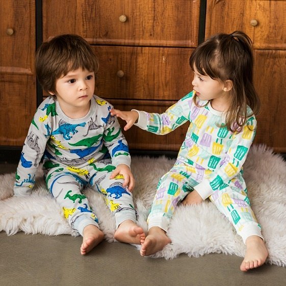 Wholesale/ODM/OEM Printed Long Sleeve Cotton Christmas Matching Family Clothes Kids Pajamas For Boy