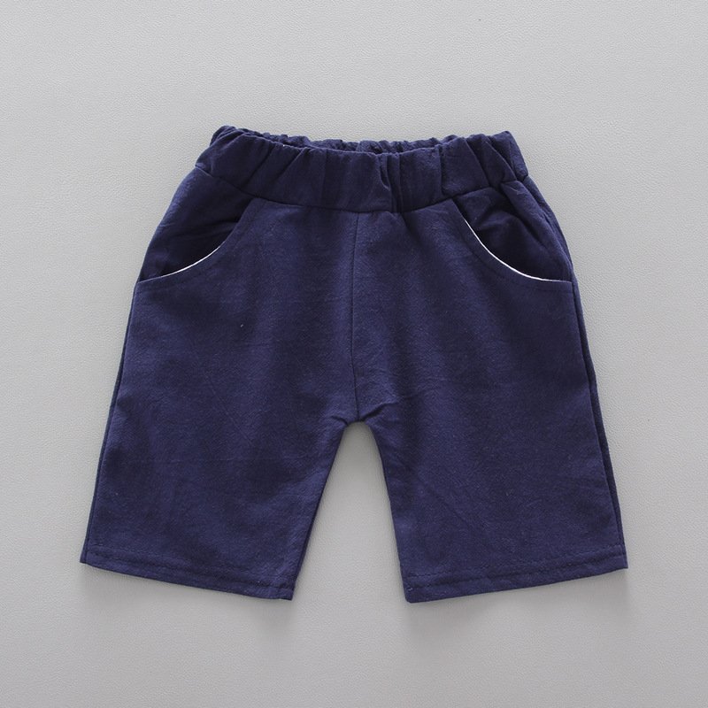 Wholesale Baby Boy Cute Fashion Crown Clothing Set Summer 2pcs Shirt Children Clothing Set