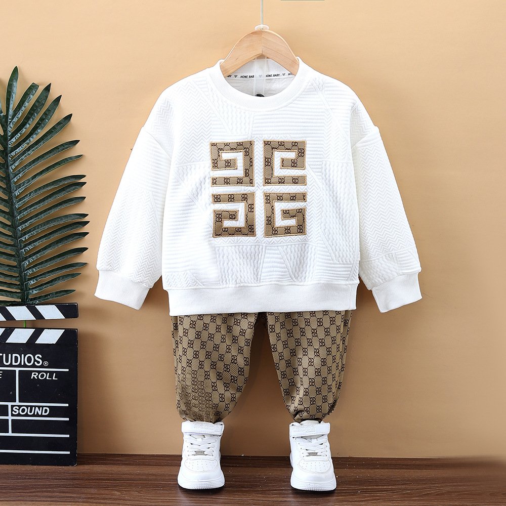 Children clothing boys suits autumn clothing new styles spring and autumn fashionable and cool sports sweater suits