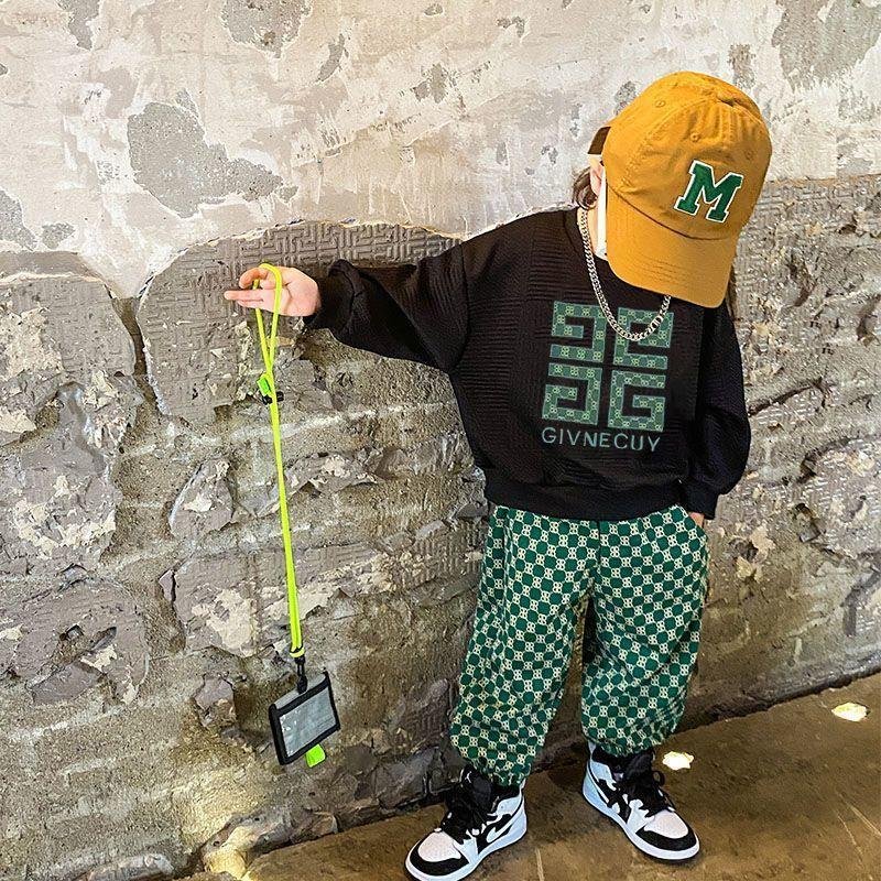 Children clothing boys suits autumn clothing new styles spring and autumn fashionable and cool sports sweater suits