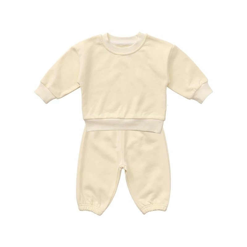 Toddler baby fleece children clothing set pullover and jogger pant kids boys girls fleece sports tracksuit 2 pieces set