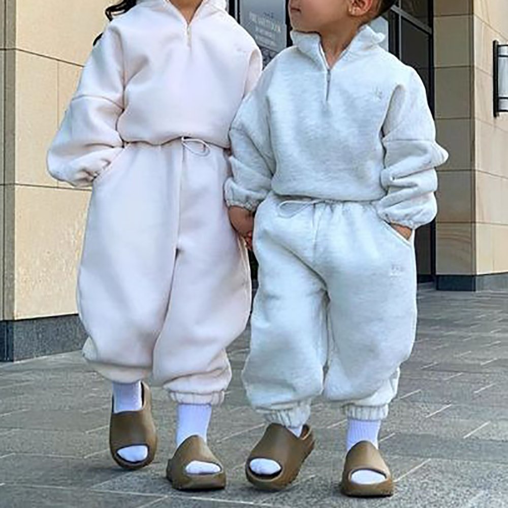 Kids Clothing Sets Children Tracksuit Boys Girls Solid Color Hoodie Long Sleeve Sports Two Piece Unisex teen tracksuits sets