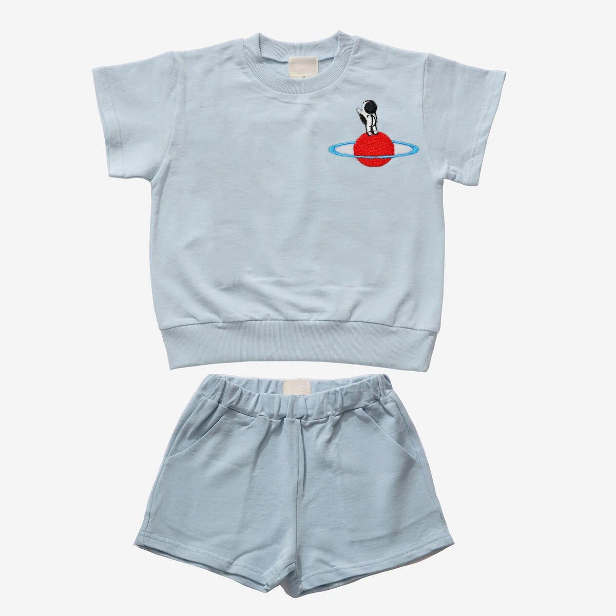 New Product Explosion t-shirt and shorts cool outfit rocket printing little boys' clothing sets