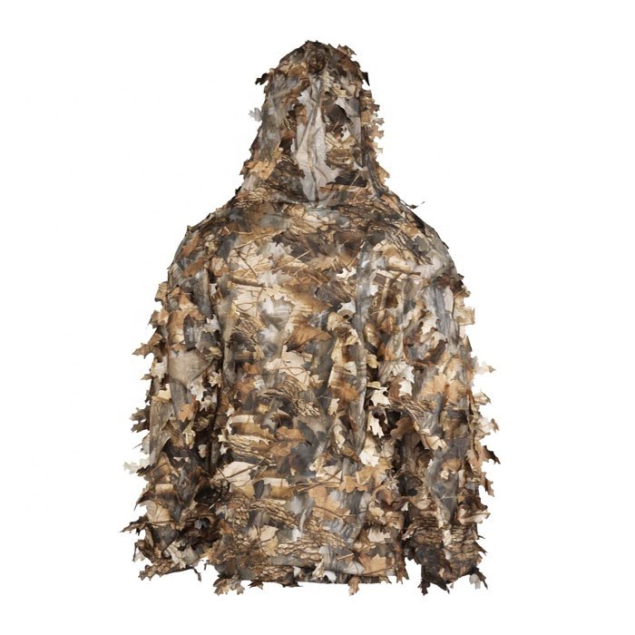 Wholesale Camouflage 3D Leaf Lsuit Windproof Waterproof Breathable Woodland Cloth Kid Adult Polyester Fabric Wear-resisting Suit