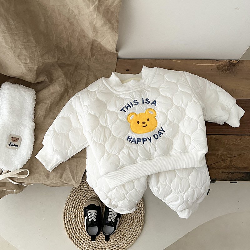 New Winter Autumn Baby Boys Clothing Full Sleeve Pants 2pcs Sets Cotton Warm outfits Children Clothing Toddler boys clothing set