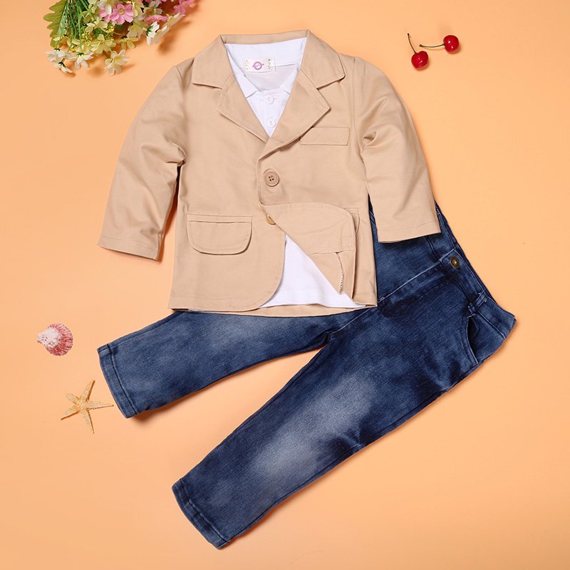 Gentleman Outfits Butterfly Bow tie vest T-shirt + pants 3 pcs kids clothes toddler boys fashion designer clothing
