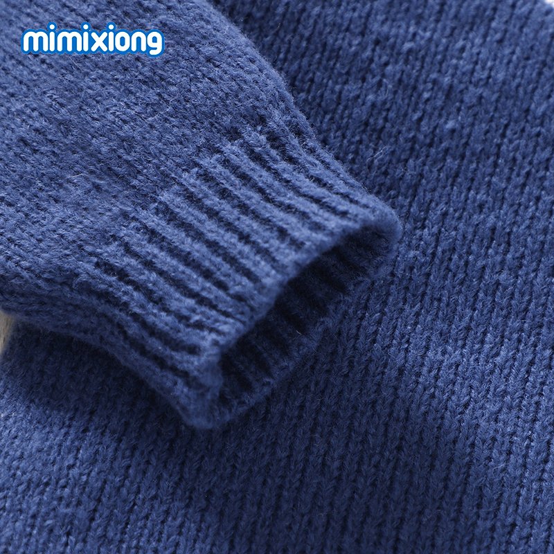 mimixiong High Quality Baby Clothing Set Embroidery Floral Knitted Long Sleeve Baby Romper Set