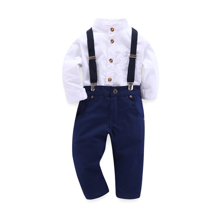 WSG17 fashion kid boys clothes Long sleeve shirt + Pants casual Children baby boy clothing sets