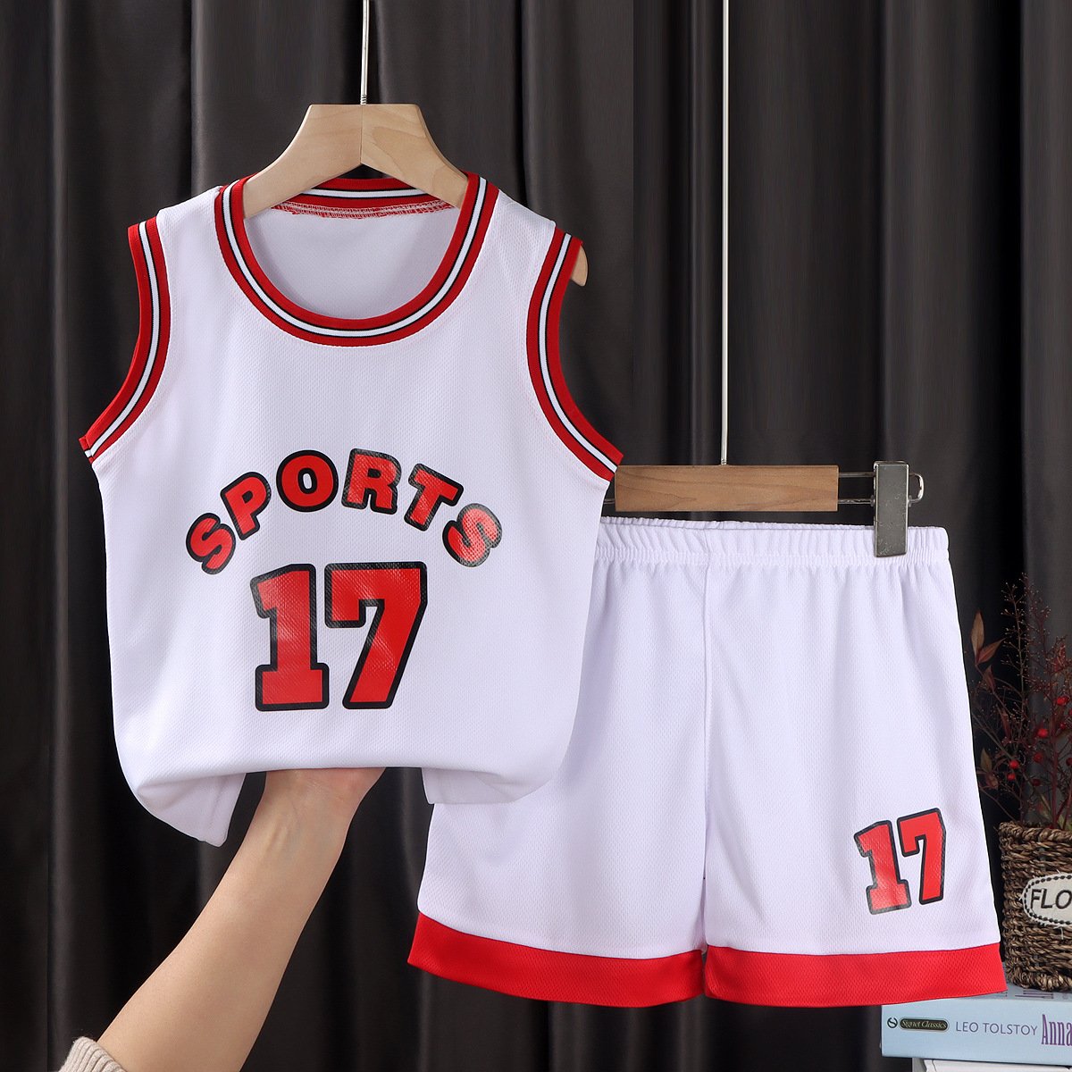 Boys and girls basketball suits team uniforms outdoor sportswear 1-12 years old short-sleeved jerseys
