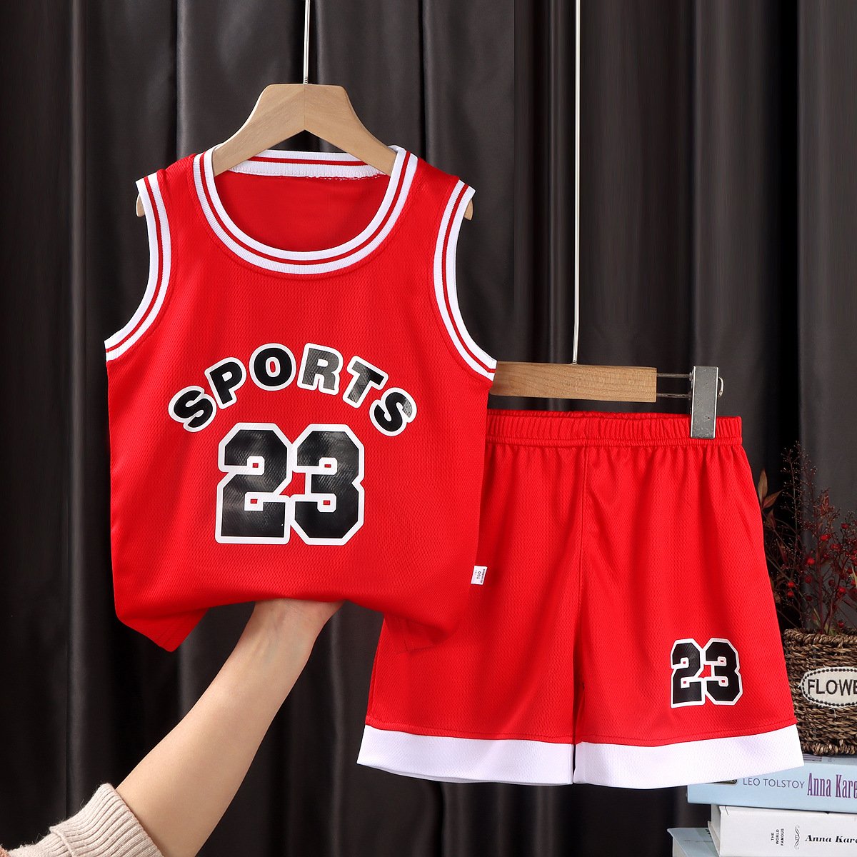 Boys and girls basketball suits team uniforms outdoor sportswear 1-12 years old short-sleeved jerseys