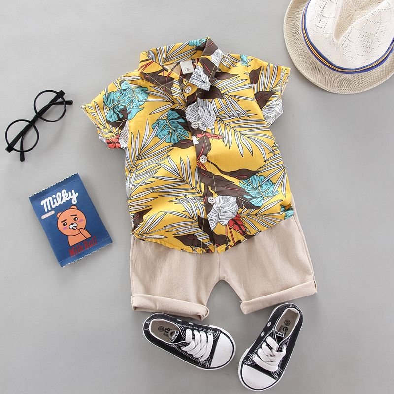 In stock baby boy clothes summer clothes 6 month baby boy drip clothes boys age 18