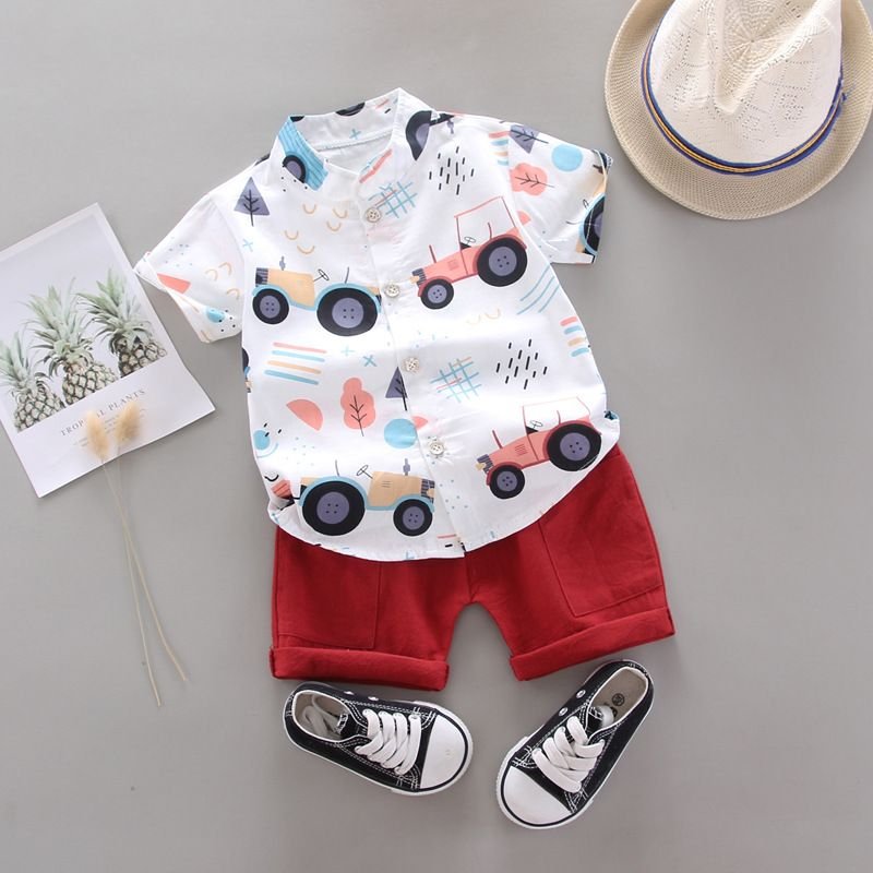 In stock baby boy clothes summer clothes 6 month baby boy drip clothes boys age 18