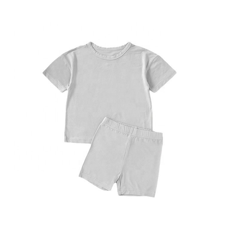 Toddler Clothing Sets Summer Bamboo Fiber Short Sleeve Tshirts and Shorts 0 to 4 year old Children's Clothing Set