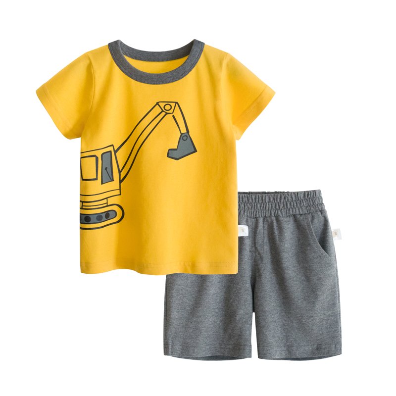 Branded Kids Clothes Boys 100% Cotton Knitted Children's Clothes Sets
