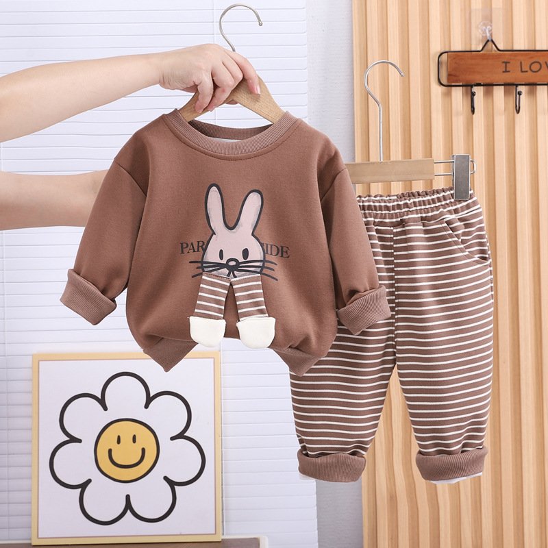 Children clothing set boys and girls Casual Pants Suit Comfortable Clothing Set Kids set for autumn and winter